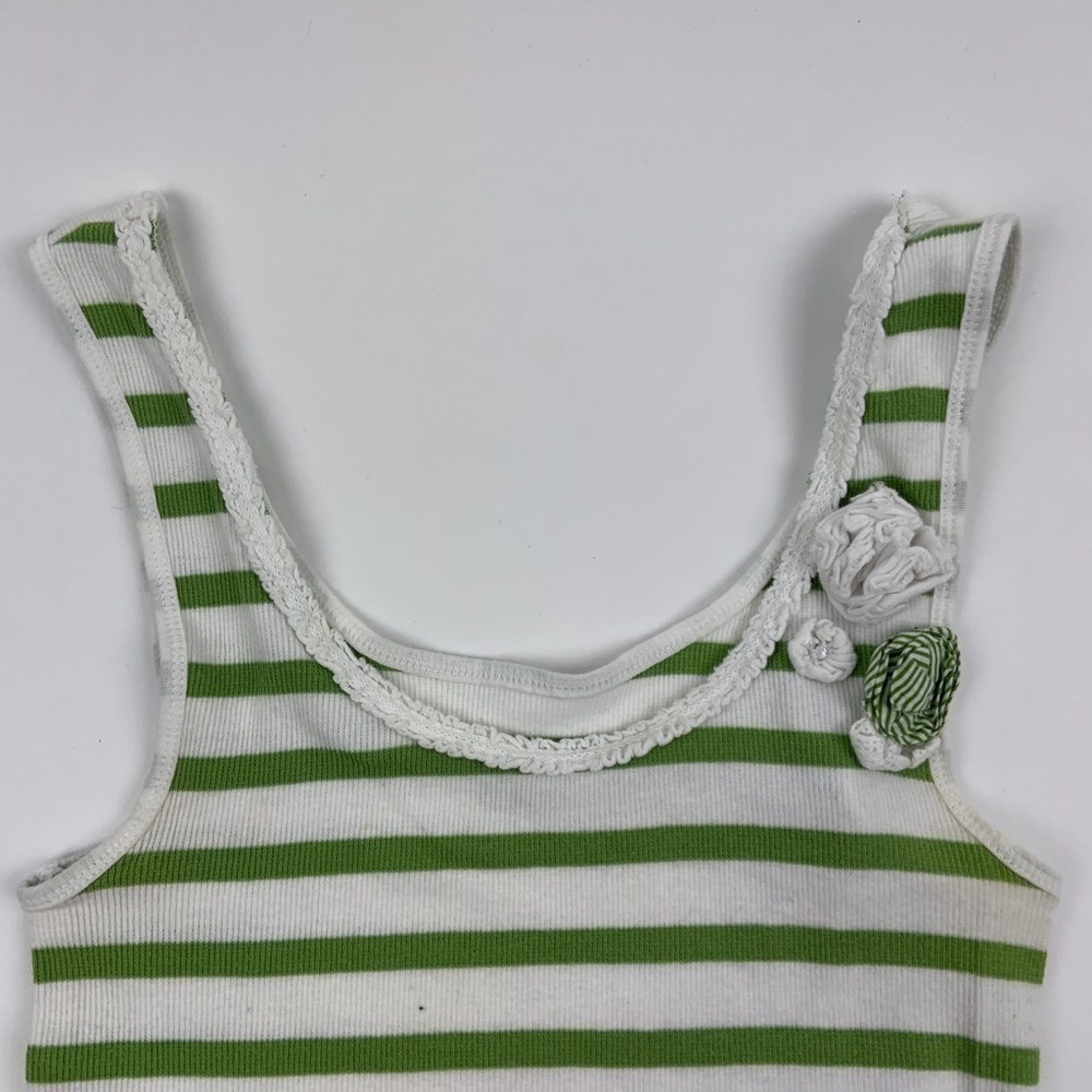 So Womens Tank Top White Green M - Picture 3 of 6